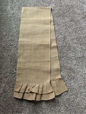 Burlap Jute Table Runner 12” x 72” Ruffled Rustic Farmhouse Michaels Natural